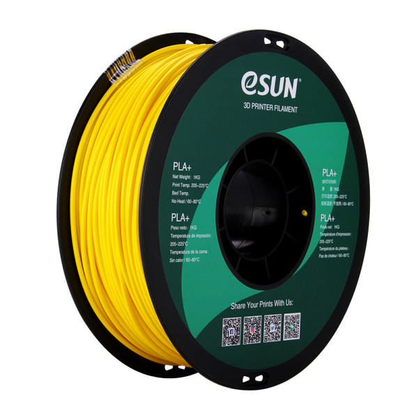 eSun PLA+ filament 1,75 mm Yellow 1 kg PLA175Y1 DFE20207 - 1