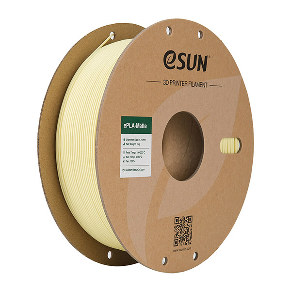 eSun PLA-Matte filament 1,75 mm Almond Yellow 1 kg  DFE20257 - 1