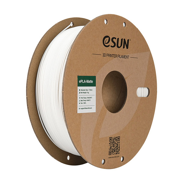 eSun PLA-Matte filament 1,75 mm Milky White 1 kg  DFE20256 - 1