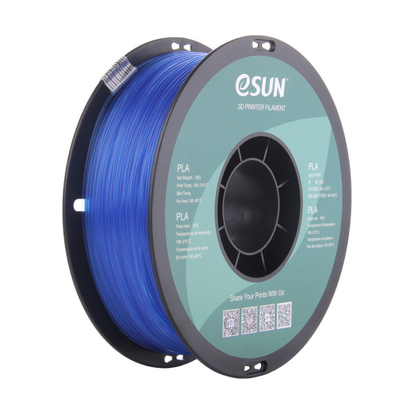 eSun PLA filament 1,75 mm Light Blue 1 kg PLA175GLU1 DFE20071 - 1
