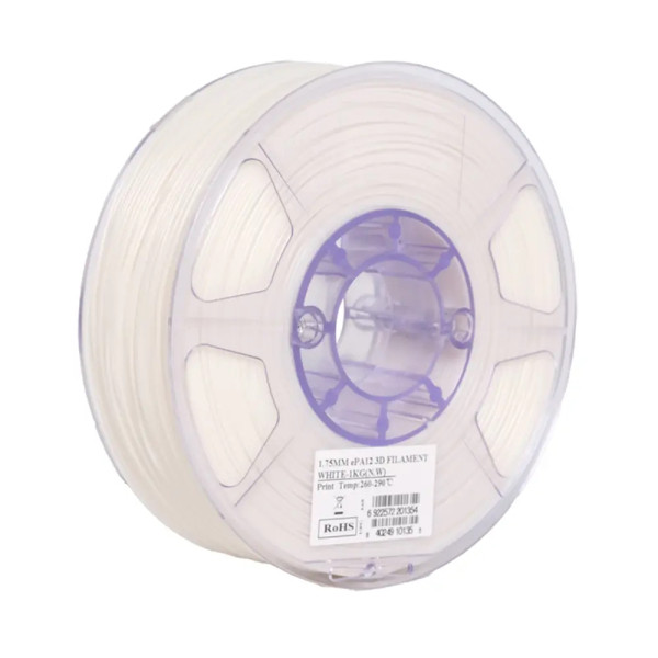 eSun ePA12 filament 1,75 mm White 1 kg (Nylon)  DFE20235 - 1