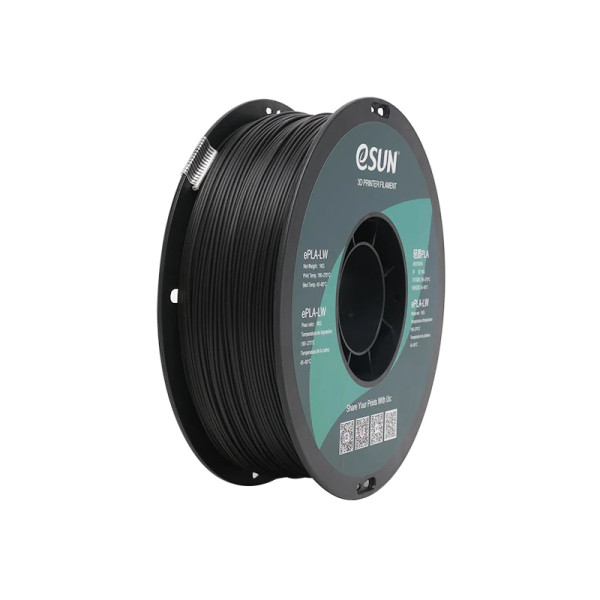 eSun ePLA-LW filament 1,75 mm Black 1 kg ePLA-LW175B1 DFE20226 - 1