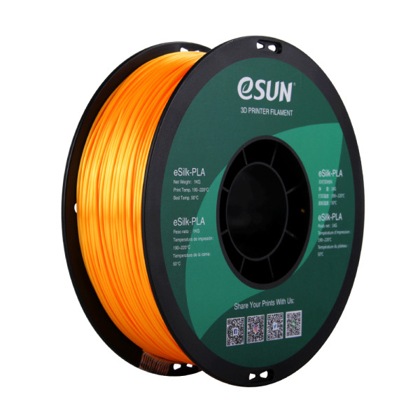 eSun eSilk-PLA filament 1,75 mm Dark Yellow 1 kg eSilk-PLA175DY1 DFE20195 - 1