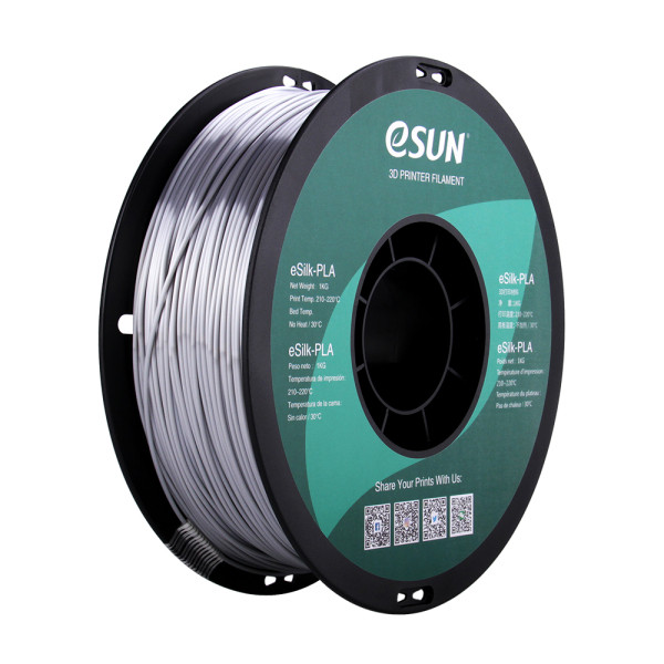 eSun eSilk-PLA filament 1,75 mm Silver 1 kg eSilk-PLA175S1 DFE20203 - 1