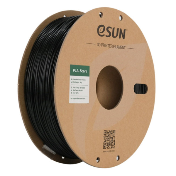 eSun eStars-PLA filament 1,75 mm Galaxy Black 1 kg DFE20227 - 1