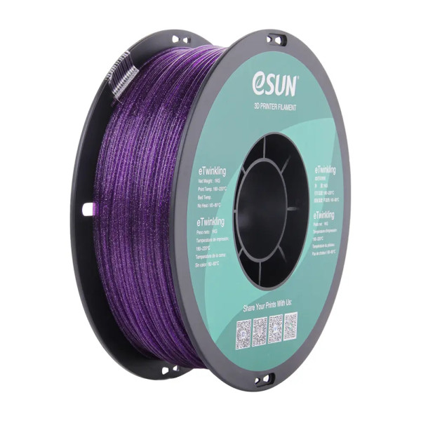 eSun eTwinkling filament 1,75 mm Purple 1 kg  DFE20269 - 1