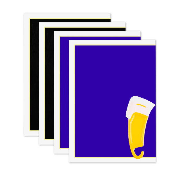 xTool Laser Engraving Marking Paper (4pcs) Black & Blue DAR03081 - 1