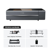 xTool P2S - 55W - Desktop CO2 Laser Cutter - All-in-one Bundle - Black DKI00390