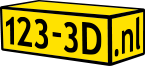 123-3D - 3D Printers en 3D filament - Homepage logo