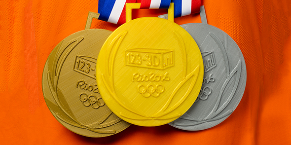 123-3D medaille 123-3D medaille